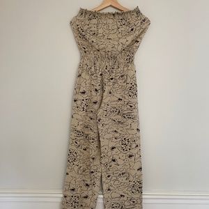 O'Neill Strapless Linen Jumpsuit